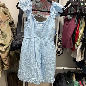 Hollister Light Blue Midi Dress